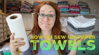 How to sew Unpaper Towels with Billettes Baubles [upl. by Darmit]