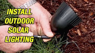 How To Install Outdoor Solar Lighting [upl. by Rolan328]