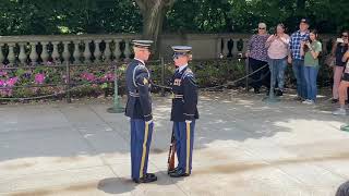 Changing of the Guard Arlington National Cemetery Female Sentinel June 2021 [upl. by Haakon134]