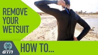 How To Remove Your Wetsuit Quickly  Improve Your Triathlon Transition Time [upl. by Viguerie]