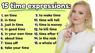 Learn 15 time expressions in English  Free PDF amp Quiz [upl. by Ayeki]