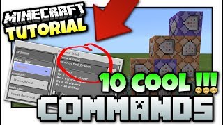 Minecraft  10 COOL COMMANDS  Easy Tutorial  PS4  MCPE  Bedrock  Xbox Java  Windows 10 [upl. by Leno345]