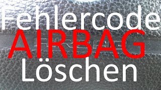 Airbag Fehler nach Sitzverstellung Fehler finden Reparieren Fehler Code löschen [upl. by Launce]