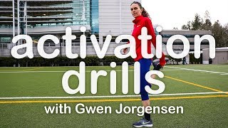 Prerun activation drills  with Gwen Jorgensen [upl. by Odnarb470]