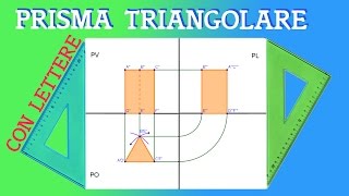 Proiezione Ortogonale di un Prisma a Base Triangolare [upl. by Utter176]