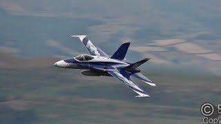 STUNNING CANADIAN CF18 HORNET in the MachLoop [upl. by Nylaj]