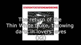 Station to Station  David Bowie  Lyrics [upl. by Inavoig859]