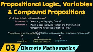 Propositional Logic Propositional Variables amp Compound Propositions [upl. by Eduam964]