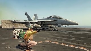 Aircraft Carrier Takeoffs amp Landings [upl. by Amsirp]