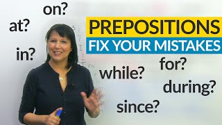 Prepositions Fix 8 Common Errors with the FUN method [upl. by Aicelet100]