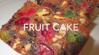 FRUIT CAKE  How to make FRUITCAKE Recipe [upl. by Nymzaj]