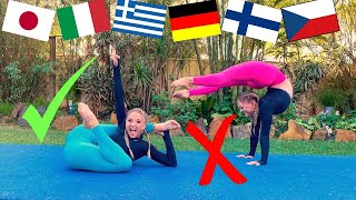 GOOGLE TRANSLATE ACRO GYMNASTICS CHALLENGE [upl. by Eelarat]