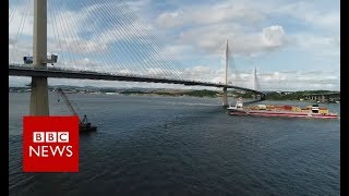 Queensferry Crossing The UKs tallest bridge  BBC News [upl. by Niltac802]