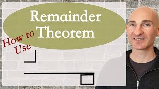 How to Use the Remainder Theorem [upl. by Gabriell]