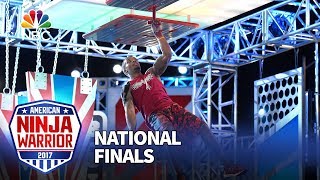 Najee Richardson at the Las Vegas National Finals Stage 3  American Ninja Warrior 2017 [upl. by Frida]