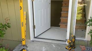 Jeld Wen Front Door Installation  Really crappy products and craftsmanship PART 1 [upl. by Barnabe]