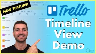 Trello Timeline View Demo NEW FEATURE  2021 [upl. by Lurette]