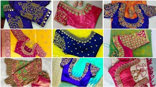 Maggam Work Blouse Designs  Simple Maggam Work Designs [upl. by Alroy]