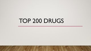 Top 200 Drugs Pronunciation Generic names Brand names [upl. by Ahseekat]