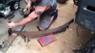 LEAF SPRING BUSHING REMOVAL  HOW TO [upl. by Lovash]