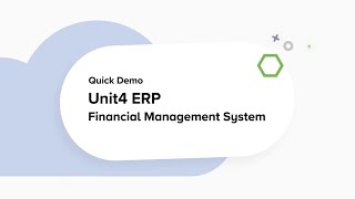 Unit4 ERP  Financial Management System [upl. by Iphagenia]