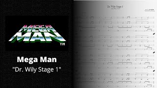 Mega Man  quotDr Wily Stage 1quot Full Band Score [upl. by Jenei]