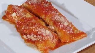 Cannelloni  Manicotti with Meat Recipe  Rossellas Cooking with Nonna [upl. by Adin]