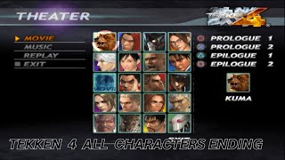 TEKKEN 4 ALL CHARACTERS ENDING [upl. by Chisholm65]