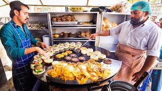 Street Food in Pakistan  ULTIMATE WESTERN PAKISTANI Fast Food Tour  Karachi Islamabad Lahore [upl. by Suidualc417]