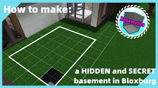 Bloxburg  How to make a SECRET and HIDDEN basement in Bloxburg [upl. by Eceirehs361]