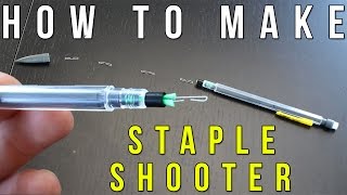 How To Make A Staple Shooter From A Pencil [upl. by Ennayk281]