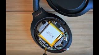 Sony WH1000XM3 Battery Troubleshooting Repair or Replacement Walkthrough  Teardown and Fix [upl. by Shiff]