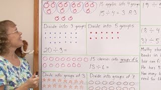 Introduction to remainders in division mental math [upl. by Greff84]