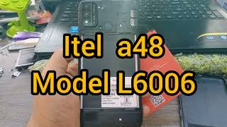 itel a48  L6006  hard reset  frp bypass easy step Google account remove [upl. by Yretsym]