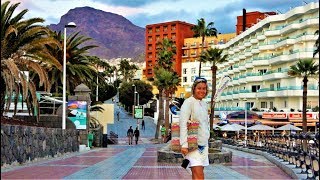 Costa Adeje Promenade Walk from Playa del Duque Fanabe to Playa la Pinta  Tenerife Atlantic Ocean [upl. by Drugi]