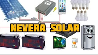 Como instalar PANELES SOLARES para una nevera [upl. by Willamina673]