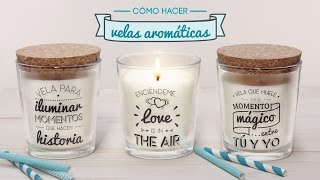 Cómo hacer velas aromáticas [upl. by Yrol495]