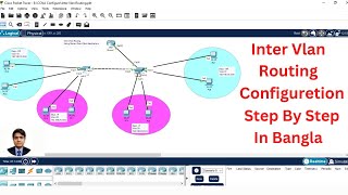 Inter Vlan Routing Configuretion in Bangla [upl. by Kirch10]