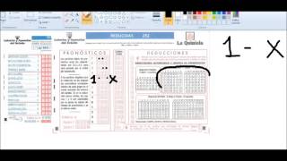 Quiniela Reducida 7 dobles Tutorial Explicación Como se realiza [upl. by Anima724]