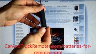 How to Replace Batteries in Car Remote Keyfobs  free instructions [upl. by Mailiw]