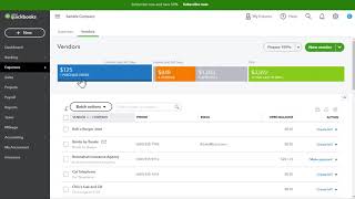 How do I Edit a Vendor in QuickBooks Online QBO [upl. by Batory]