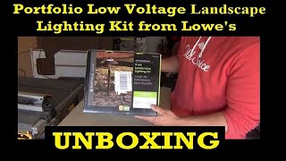 LOWES PORTFOLIO Landscape Lighting Kit  Unboxing and Overview [upl. by Kcinimod820]