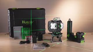 Huepar 4D Cross Line Laser Level S04CG Review [upl. by Tnafni]