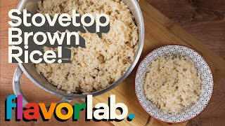 How to cook brown rice on stove top [upl. by Zadack]