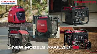 5 NEW Predator Generators  Harbor Freight [upl. by Ahsiki]