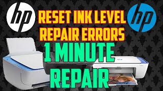 How to repair errors and reset your HP printer and the ink level [upl. by Bilac]