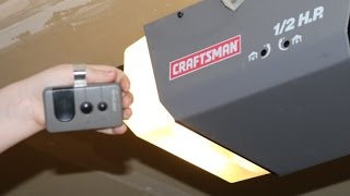 How to Program Craftsman Garage Door Opener remote DIY 12 HP and others [upl. by Eeliab637]