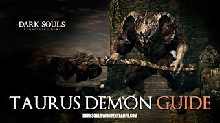 Taurus Demon Boss Guide Dark Souls Remastered [upl. by Eillen]