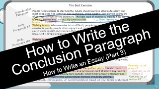 How to Write an Essay Conclusion Paragraph with Worksheet [upl. by Okram]