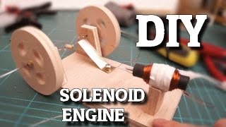 Fabriquer un simple moteur Solénoïde  DIY Solenoid engine [upl. by Congdon]